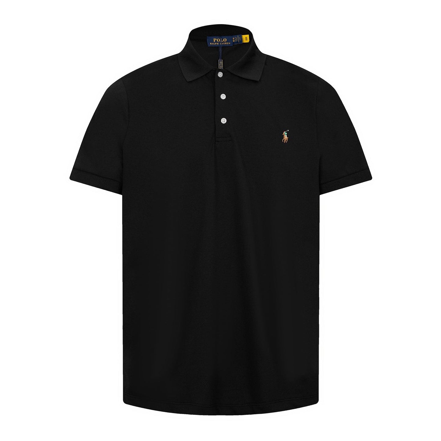 Test2-Ralph Lauren Three-Button Short-Sleeve Polo Shirt — front