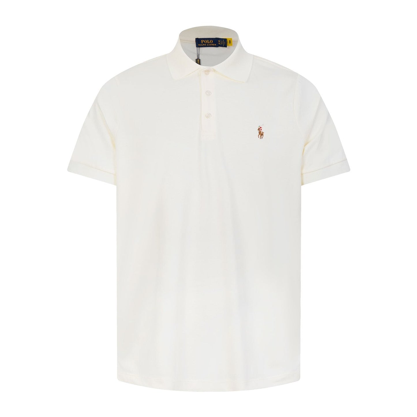 Test2-Ralph Lauren Three-Button Short-Sleeve Polo Shirt — front
