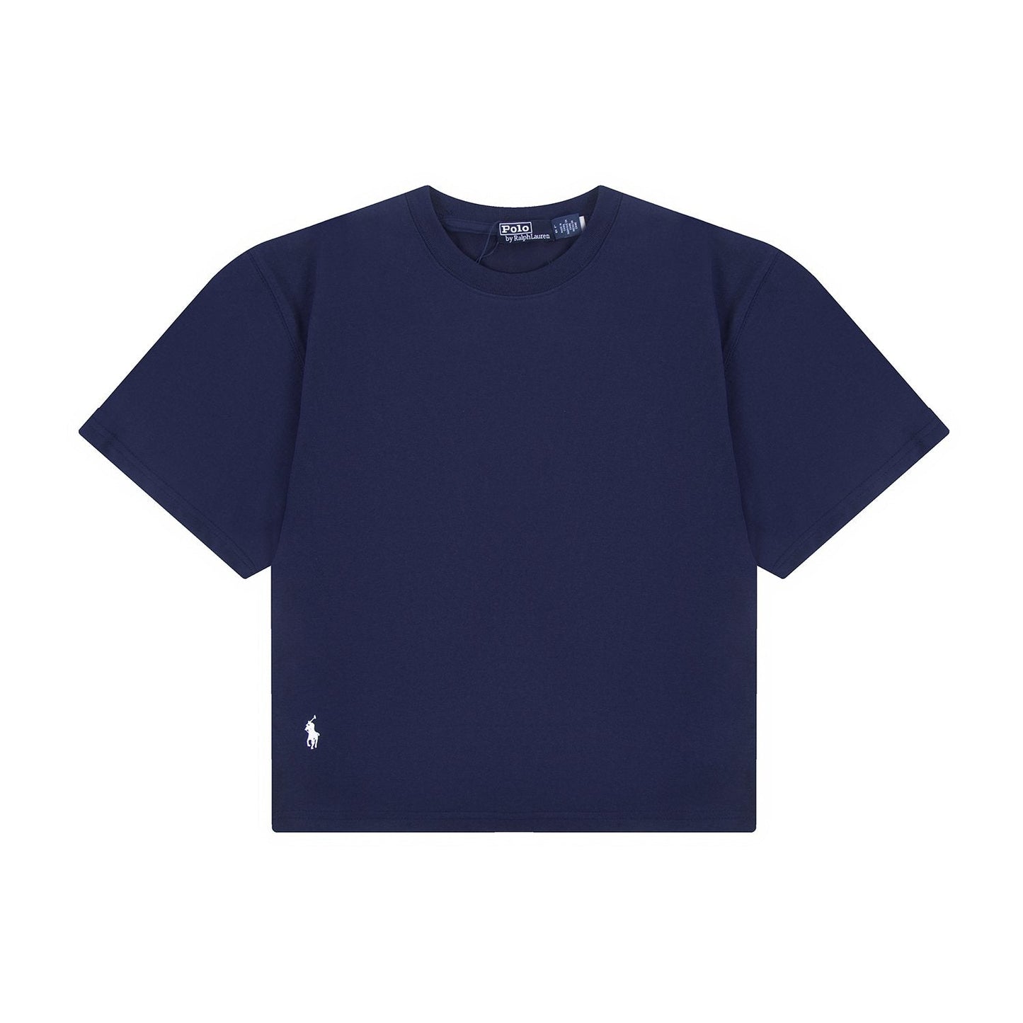 Test2-Ralph Lauren Women's Oversized Drop-Shoulder Pony Embroidered T-Shirt — front