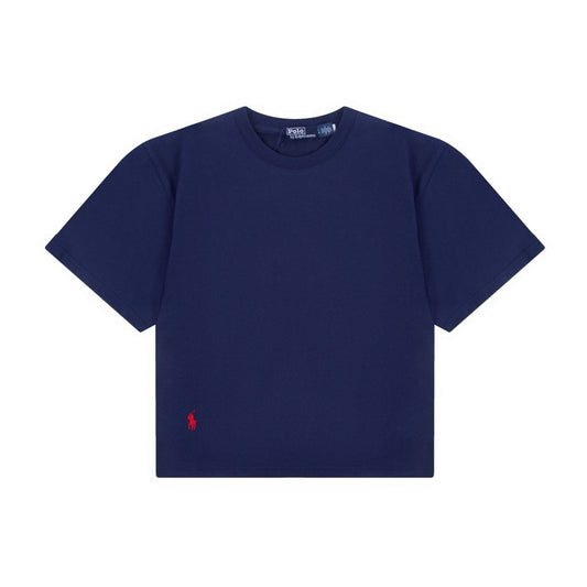 Test2-Ralph Lauren Women's Oversized Drop-Shoulder Pony Embroidered T-Shirt — hero