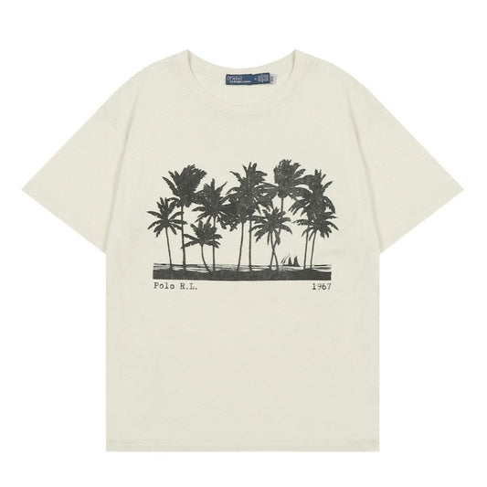 Test2-Ralph Lauren Palm Tree Slub Cotton T-Shirt — hero