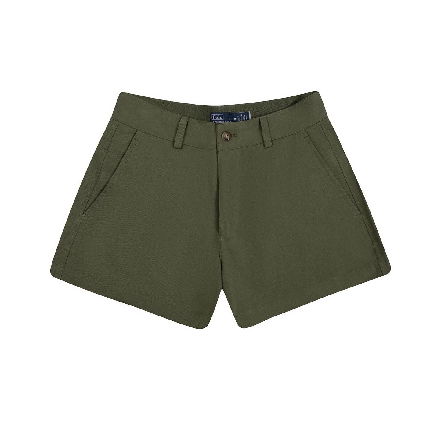 Test2-Ralph Lauren Women's Cotton Twill A-Line Tailored Shorts — front