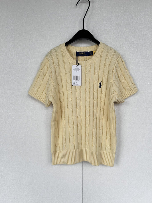 Test2-Ralph Lauren Women's Short-Sleeve Cable-Knit Sweater — hero