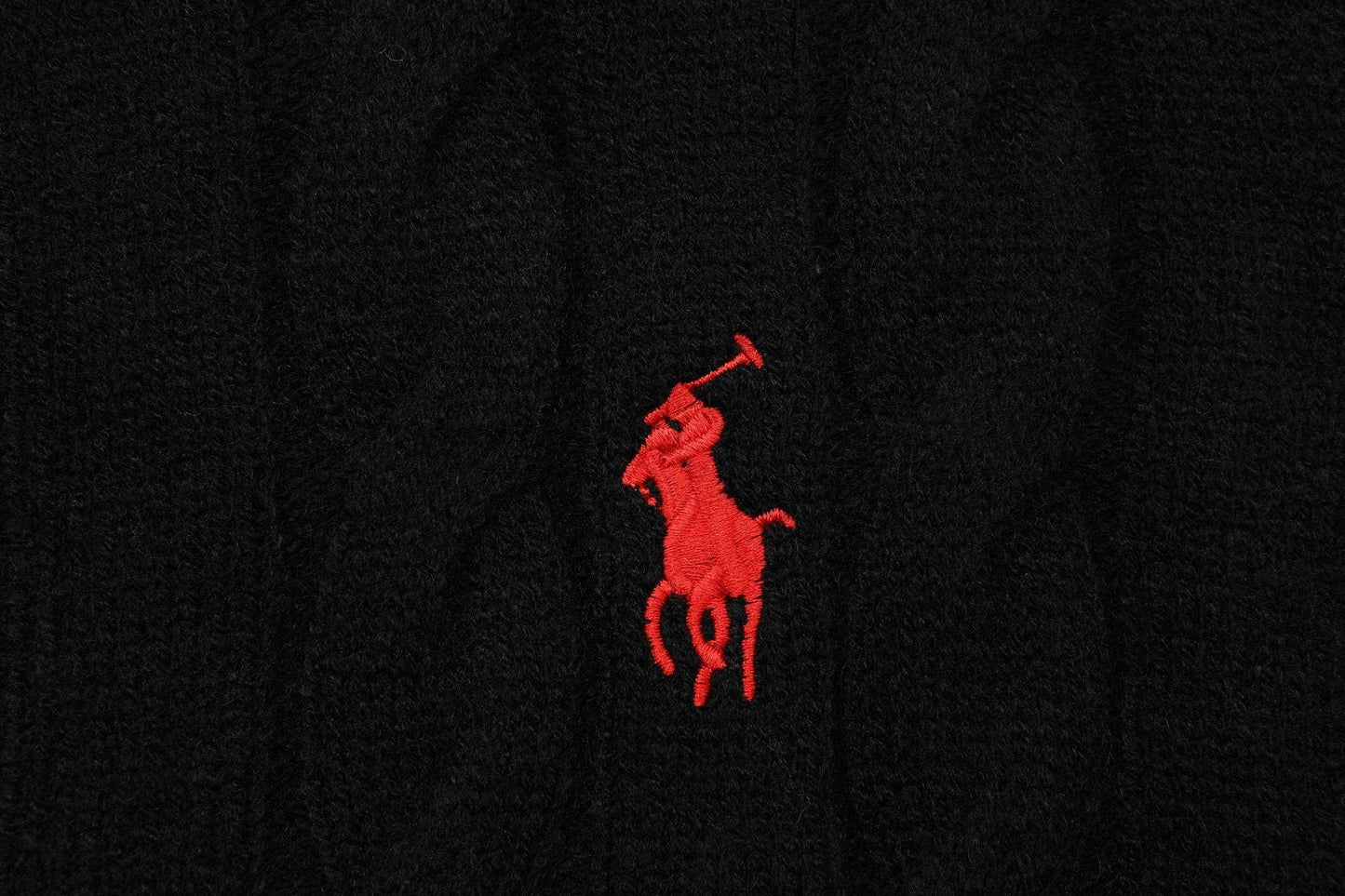 Test2-Ralph Lauren Cable-Knit Quarter-Zip Sweater — detail