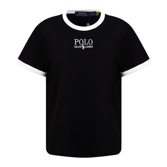 Test2-Ralph Lauren Contrast-Trim Logo T-Shirt — hero